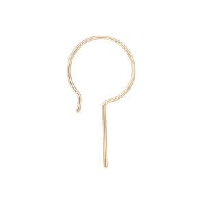 Ear wire French hook 1pkg2 14Kt gold-filled, 29mm long shank, 20 gauge 1 pair