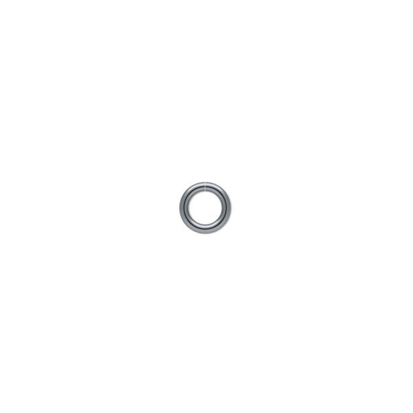 Jump ring 1pkg1000 gunmetal-plated, 5.5mm round, 18 gauge / 3.5mm inside diameter / brass image number 0