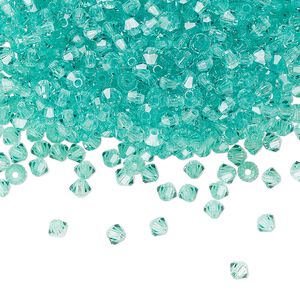 Bead 1440pk Caribbean Sea, Preciosa Czech crystal 3mm bicone