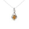Drop 1pkg1, antiqued sterling silver and carnelian, 15x9mm open beaded teardrop image number 0