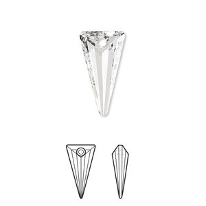 Drop 6pk crystal, Crystal Passions&reg; 18x10mm pendant spike 6480