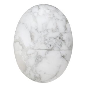Howlite 1pkg1, calibrated oval cab natural 40x30mm