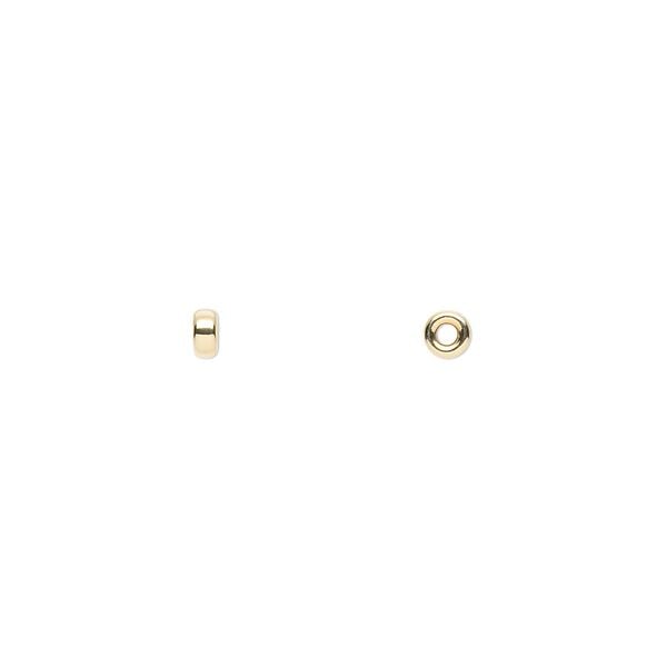 Bead 1pkg2 14Kt gold-filled, 3x1.5mm rondelle image number 0