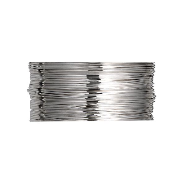 Wire, Beadalon&reg;, stainless steel, 3/4 hard, round, 26 gauge. Sold per pkg of 20 meters. image number 0
