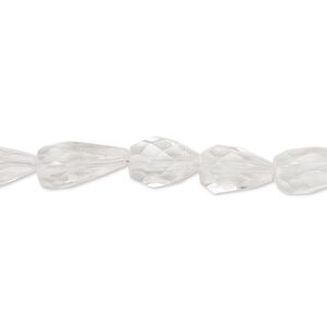 Rose quartz 1pkg1, hand-cut faceted teardrop bead natural 6 inch 10x6mm-12x7mm