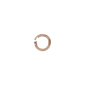Loop Lock&trade;, JBB Findings, antique copper-plated brass, 8mm smooth round. Sold per pkg of 4.
