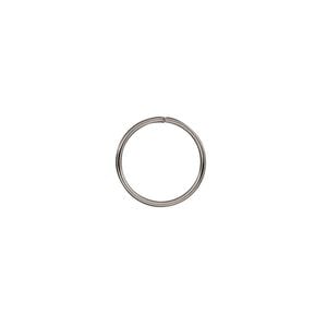 Jump ring 1pkg50 stainless steel, 12mm round, 20 gauge / 10.4mm inside diameter