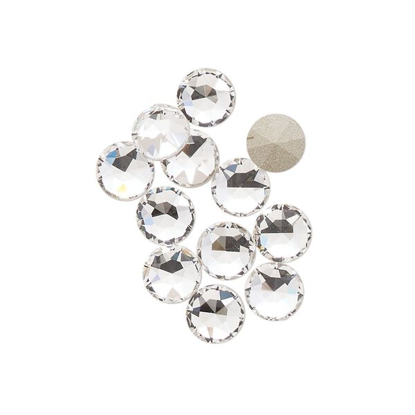 Round stone 12pk crystal foil back, Crystal Passions&reg; 6.14-6.32mm light round SS29 1098 image number 0
