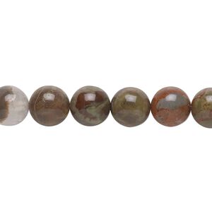 Sierra agate 1pkg1, hand-cut round bead natural 15.5-16 inch 8mm
