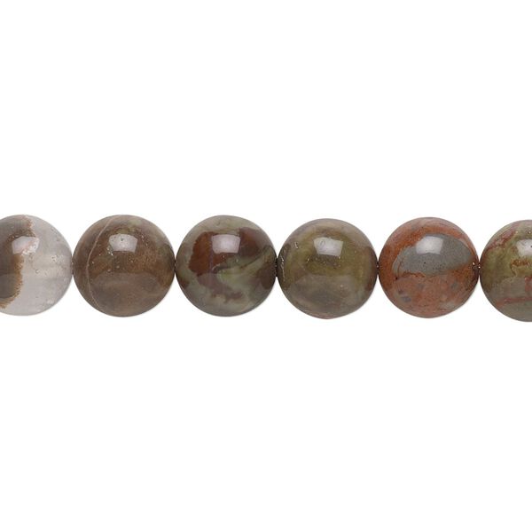Sierra agate 1pkg1, hand-cut round bead natural 15.5-16 inch 8mm image number 0