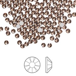 Flat back 1pkg1440, dusty rose foil back Preciosa MAXIMA Czech crystal rhinestone 2.5-2.7mm chaton rose round SS9