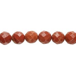 Red jasper 1pkg1, faceted round bead natural 15.5-16 inch 8mm