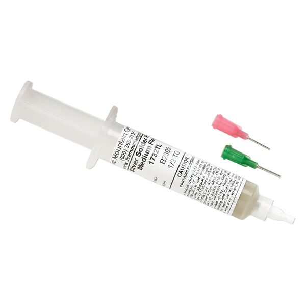 Solder paste, sterling silver with flux, medium flow. Sold per 0.5-troy ounce tube. image number 0