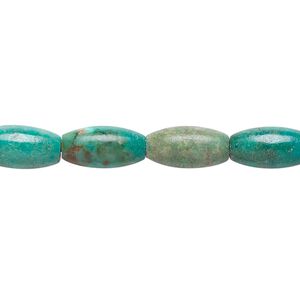 Turquoise 1pkg1, oval bead 15.5-16 inch 12x6mm