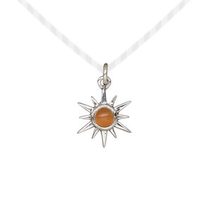 Drop 1pkg1, antiqued sterling silver and carnelian, 12x12mm open star