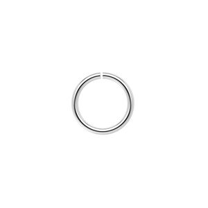 Jump ring 1pkg6 sterling silver, 13mm round, 16 gauge / 10.5mm inside diameter