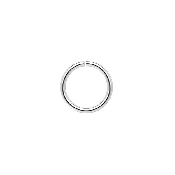 Jump ring 1pkg6 sterling silver, 13mm round, 16 gauge / 10.5mm inside diameter image number 0