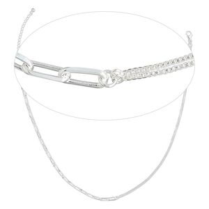 Chain 1pkg1 sterling silver box & cable, 1.1mm / 4.2mm cut / lobster claw clasp, 16 inch
