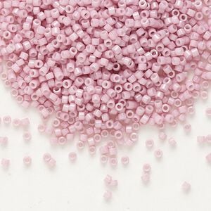 Seed bead, Delica&reg;, glass, pkg/250g, #11 round, opaque glazed luster antique rose (DB-0210).