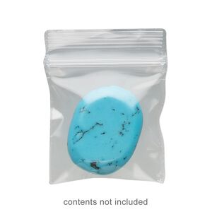 Bag, Tite-Lip&trade;, plastic, clear, 1x1-inch top zip. Sold per pkg of 1,000.
