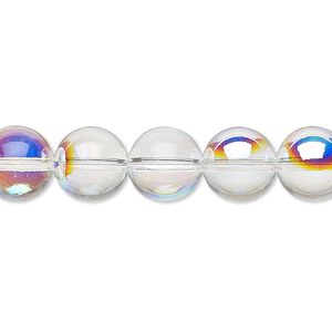 Bead 72pk crystal AB, Swarovski&reg; 10mm globe 5028/4