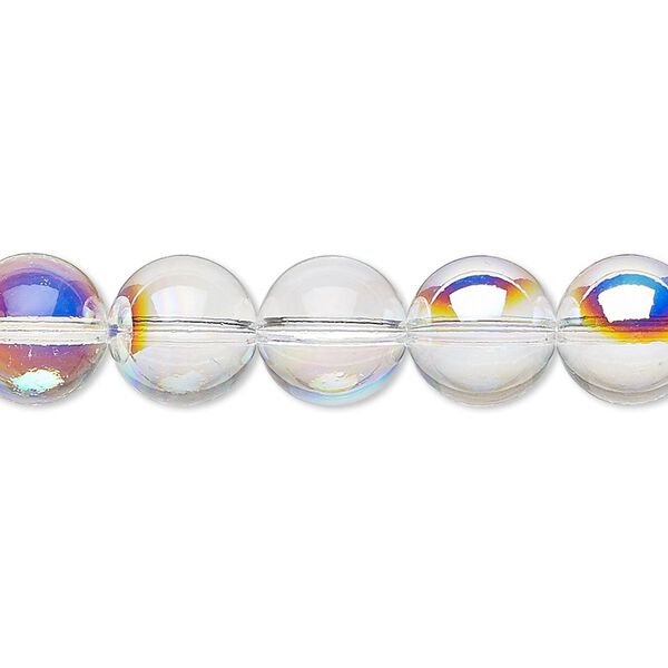 Bead 72pk crystal AB, Swarovski&reg; 10mm globe 5028/4 image number 0