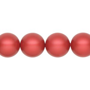 Pearl 10pk rouge, Crystal Passions&reg; 12mm round 5810