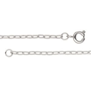 Chain 1pkg1 paperclip, 2.2mm / springring class, stainless steel 36 inch
