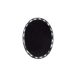 Hemalyke&trade; 1pkg1, calibrated faceted oval cab 40x30mm