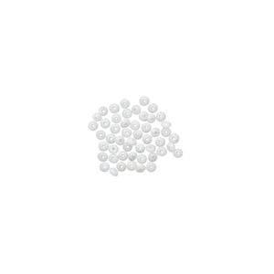 Mini Bead Huggers&trade;, silicone, white, 1.5x0.5mm rondelle. Sold per pkg of 50.