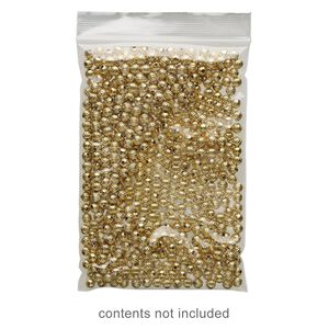 Bag, Tite-Lip&trade;, anti-tarnish plastic, transparent clear, 4x6-inch top zip. Sold per pkg of 1,000.