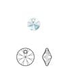 Drop 12pk aquamarine, Crystal Passions&reg; 8mm pendant mini disk 6428 image number 0