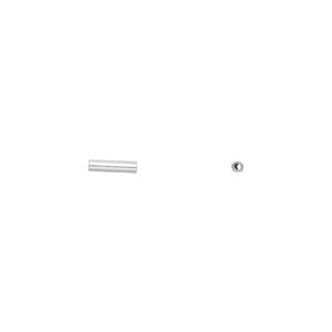Bead 1pkg20 sterling silver, 6x1.5mm tube