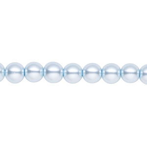 Pearl 1pk light blue, Celestial Crystal&reg; 6mm round 15.5-16 inch