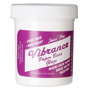 Glaze 1pkg1 Janice Mae Vibrance Paper Bead Glaze, clear, 4 fl oz.