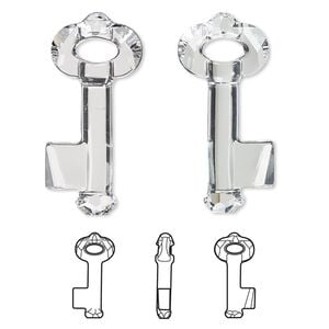 Focal 1pk crystal, Crystal Passions&reg; 50x21mm pendant key 6919