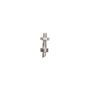 Replacement pin, EUROTOOL&reg;, tempered steel, silver and grey, 1.7x1mm oval punch. Sold per pkg of 5.