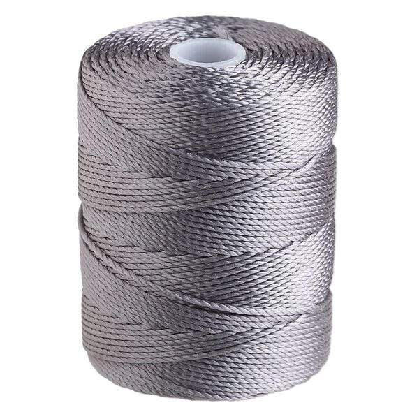 Thread, C-Lon&reg;, nylon, grey, 0.5mm diameter. Sold per 92-yard spool. image number 0