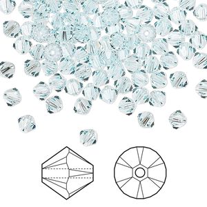 Bead 1440pk light Azore, Swarovski&reg; 4mm XILION bicone 5328