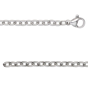 Chain 1pkg1 cable, 3mm / lobster claw clasp, stainless steel 24 inch
