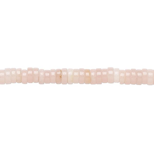 Pink aragonite 1pkg1, heishi bead B grade, 15.5-16 inch 4x1.5mm image number 0