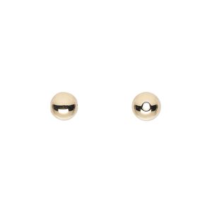 Bead 1pkg20 14Kt gold-filled, 6mm seamless round