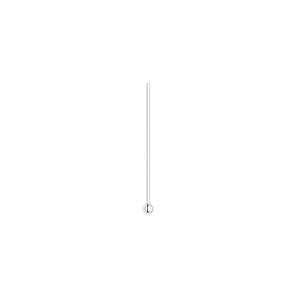 Head pin 1pkg100 sterling silver, 0.75 inch / 1.5mm ball tip, 24 gauge