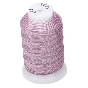Thread, Purely Silk&trade;, 3-ply, lilac, size FFF. Sold per 92-yard spool.