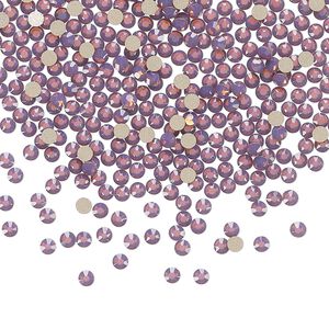 Flat back 1440pk amethyst opal foil back, Preciosa MAXIMA Czech crystal rhinestone 2.1-2.3mm chaton rose round SS7