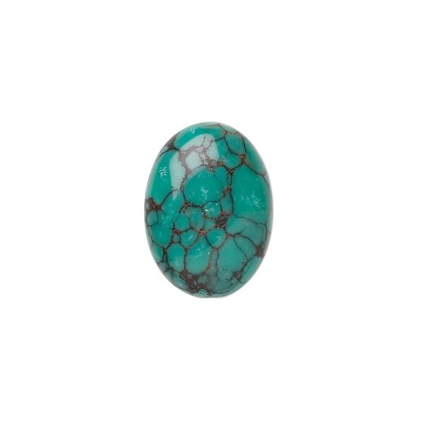 Turquoise 1pkg1, calibrated oval cab 18x13mm image number 0