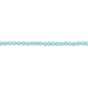 Pearl 100pk iridescent light turquoise, Crystal Passions&reg; 2mm round 5810