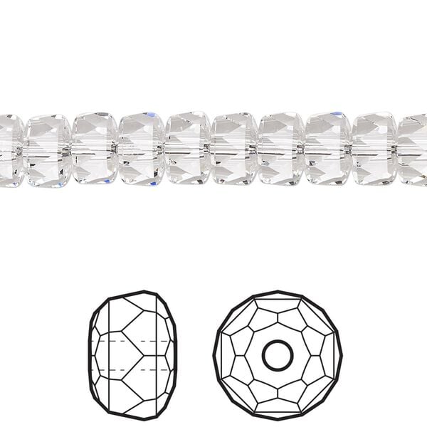 Bead 216pk crystal, Swarovski&reg; 8x5mm rondelle 5045 image number 0