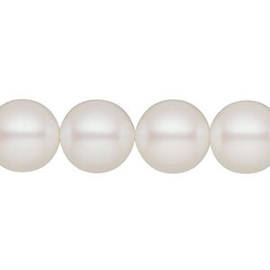 Pearl 30pk pearlescent white, Preciosa Czech crystal 12mm round