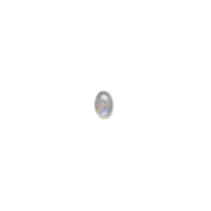 Labradorite 1pkg1, hand-cut calibrated oval cab natural 6x4mm